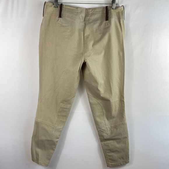 Ariat beige slim leg pants with patchwork detail size 32 - Picture 4 of 10